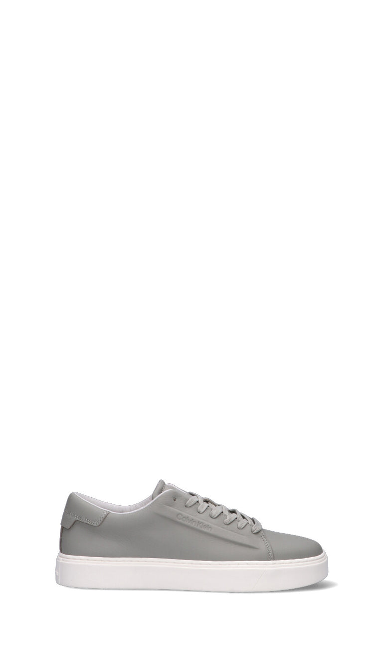 CALVIN KLEIN Sneaker uomo grigia in pelle