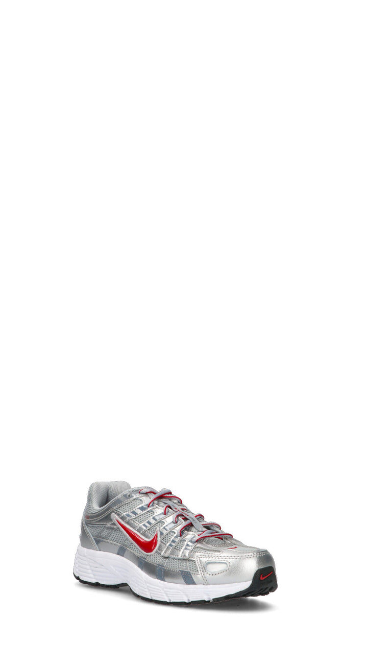 NIKE P-6000 (GS) Sneaker ragazzi argento/rossa