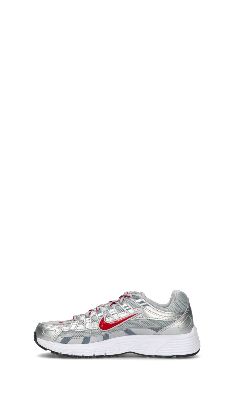 NIKE P-6000 (GS) Sneaker ragazzi argento/rossa