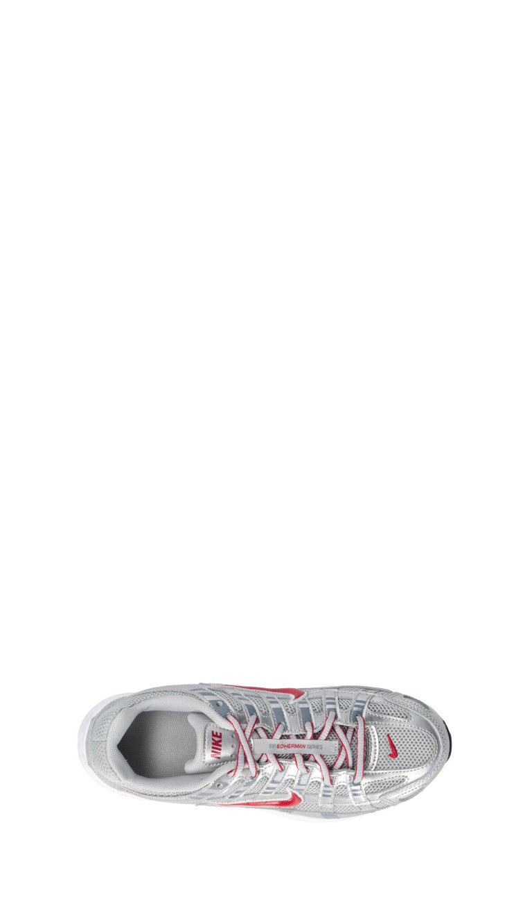 NIKE P-6000 (GS) Sneaker ragazzi argento/rossa