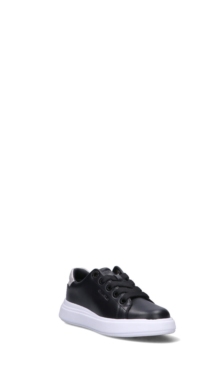 CALVIN KLEIN Sneaker donna nera in pelle