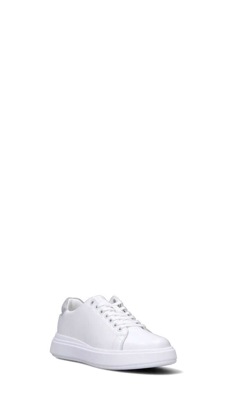CALVIN KLEIN JEANS Sneaker uomo bianca/grigia in pelle