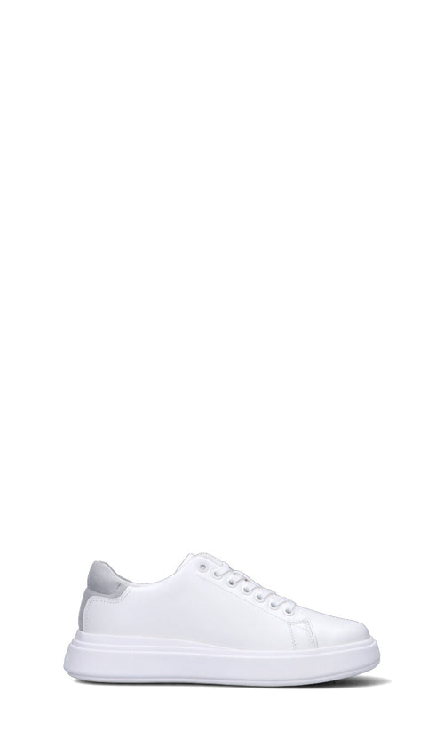 CALVIN KLEIN JEANS Sneaker uomo bianca/grigia in pelle