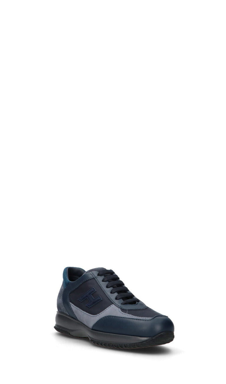 HOGAN Sneaker uomo blu in pelle