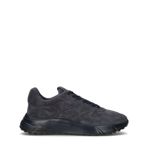 HOGAN Sneaker uomo blu in suede