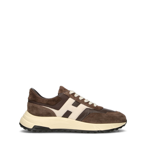 HOGAN Sneaker uomo marrone/panna