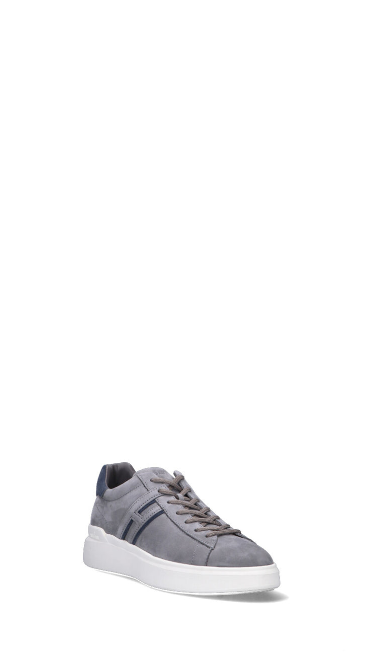 HOGAN - H580 Sneaker uomo grigia in nabuk