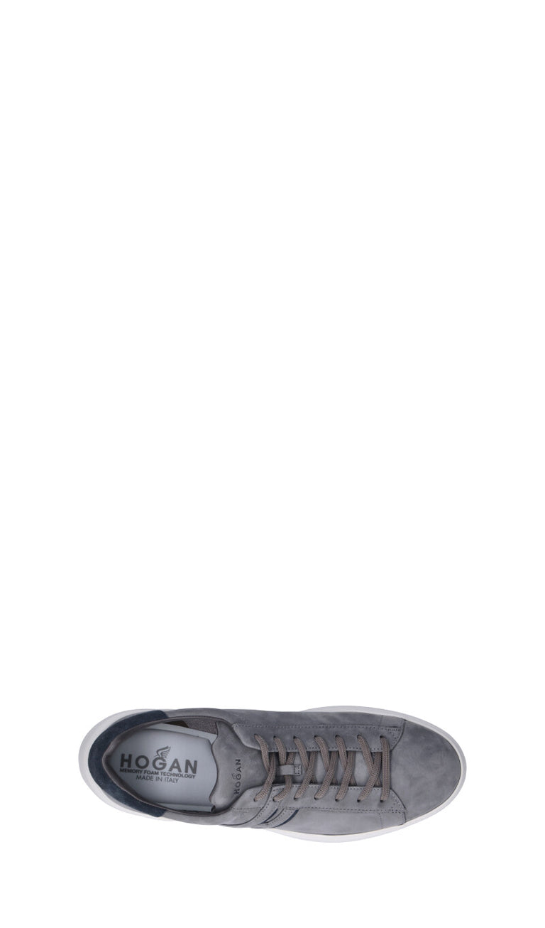 HOGAN - H580 Sneaker uomo grigia in nabuk