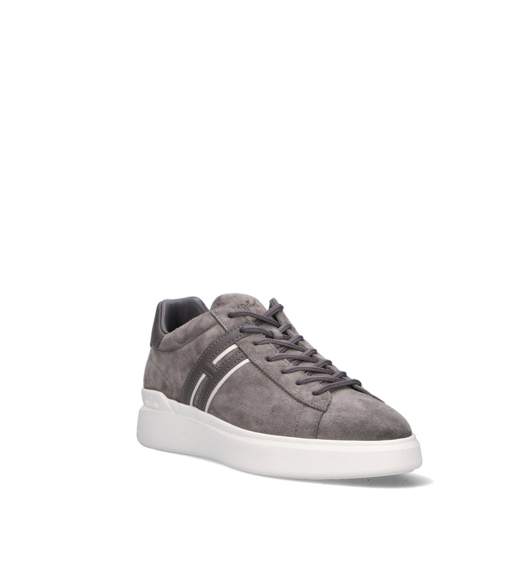 HOGAN Sneaker uomo grigia in suede