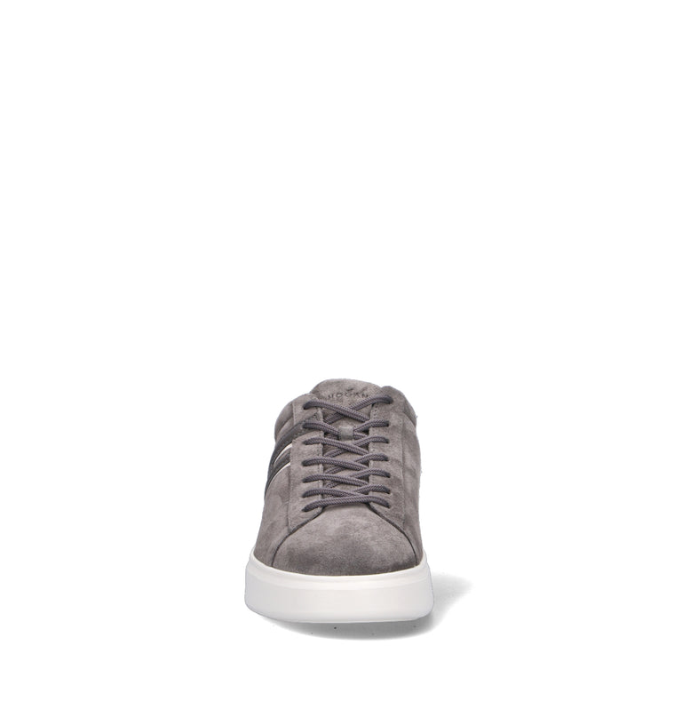 HOGAN Sneaker uomo grigia in suede