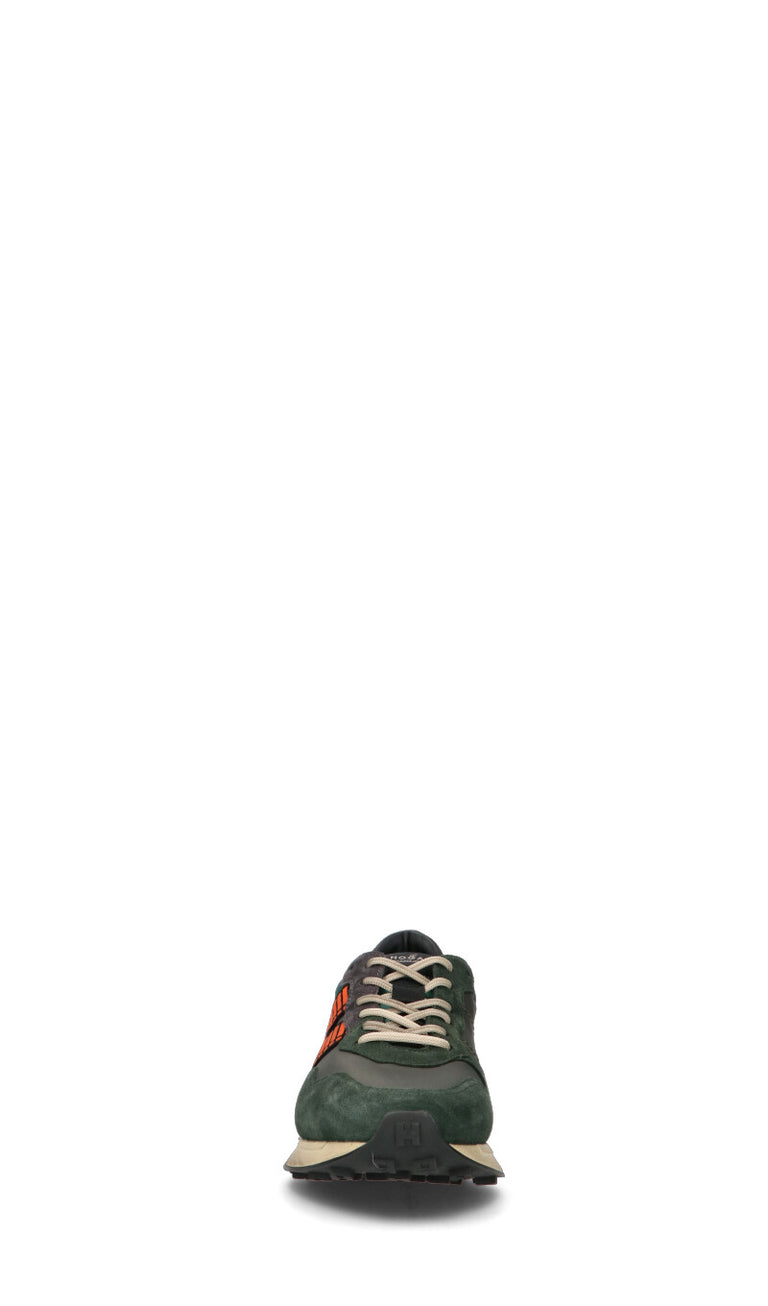HOGAN Sneaker uomo nera/verde in pelle