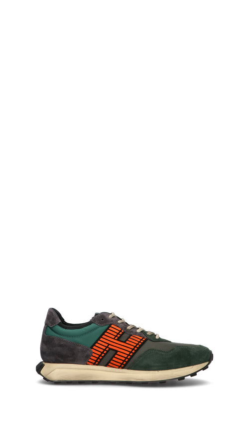 HOGAN Sneaker uomo nera/verde in pelle
