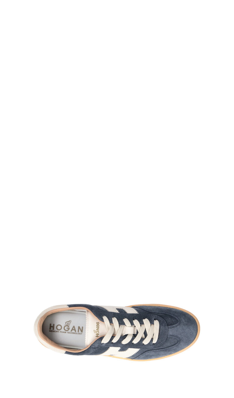 HOGAN - COOL Sneaker uomo blu in suede