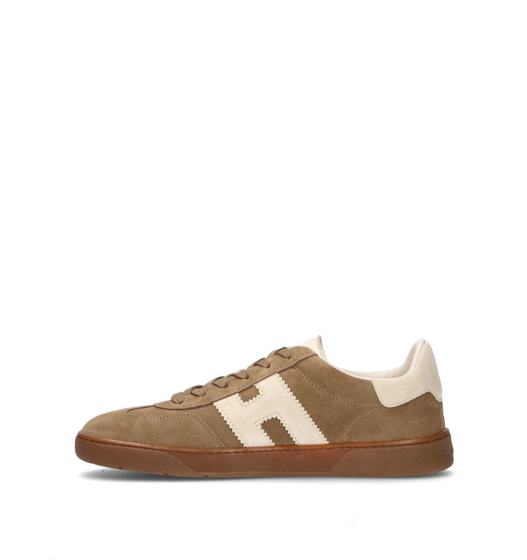 HOGAN Sneaker uomo beige in suede