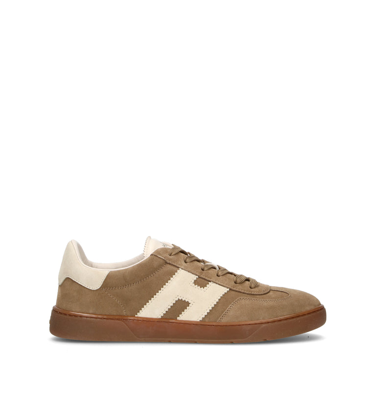 HOGAN Sneaker uomo beige in suede