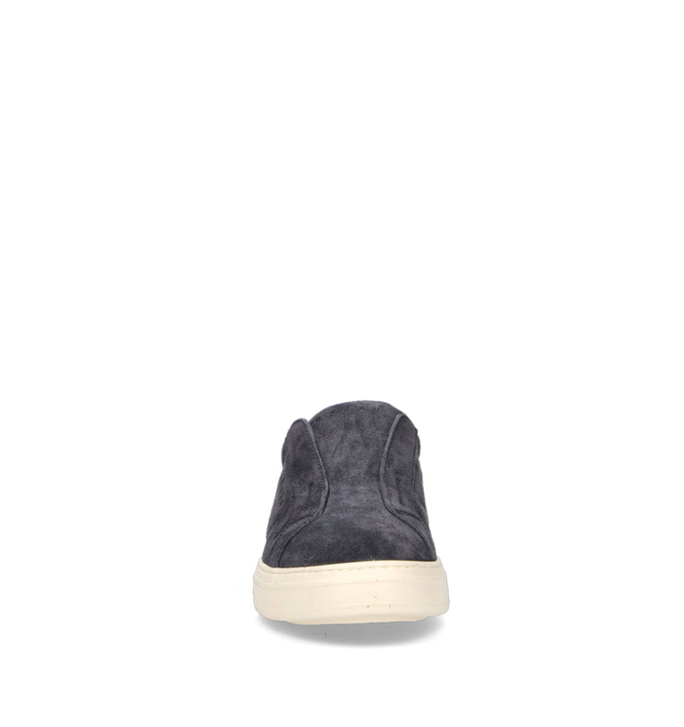 HOGAN Sneaker uomo blu in suede
