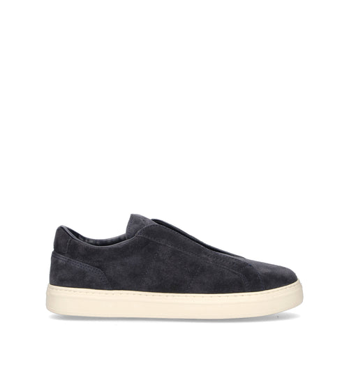 HOGAN Sneaker uomo blu in suede