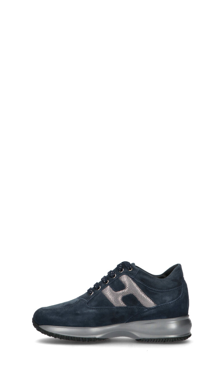 HOGAN - INTERACTIVE Sneaker donna blu in suede