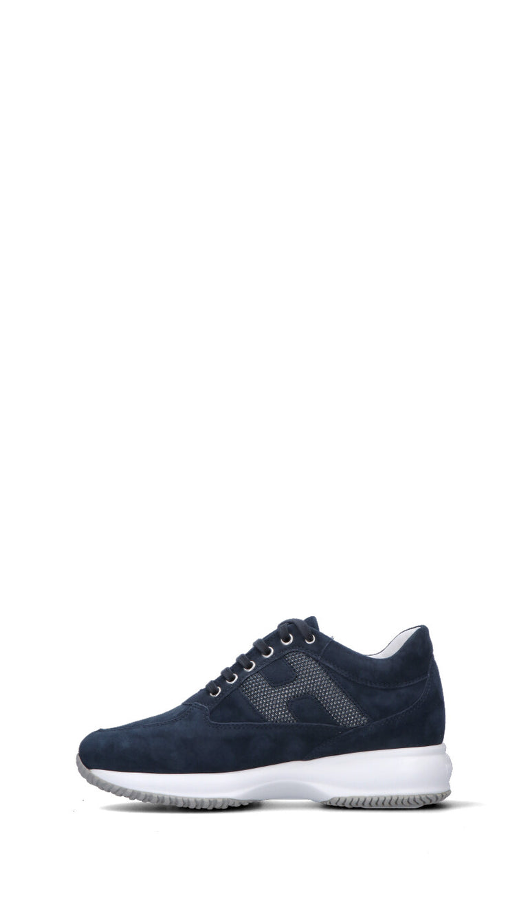 HOGAN Sneaker donna blu in pelle