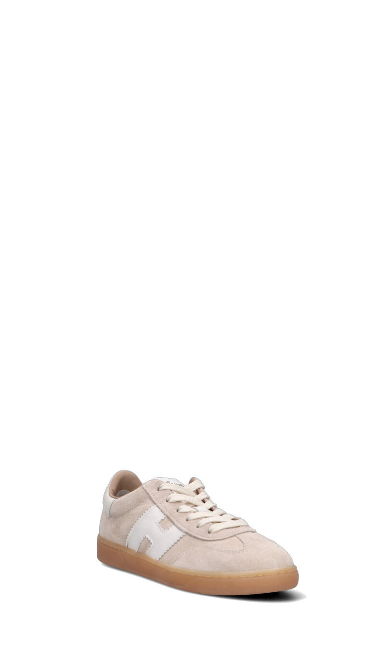 HOGAN Sneaker donna beige in suede
