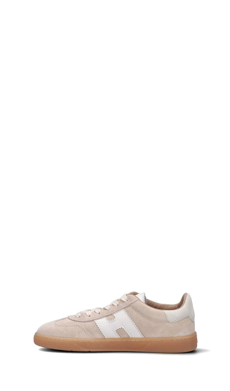 HOGAN Sneaker donna beige in suede