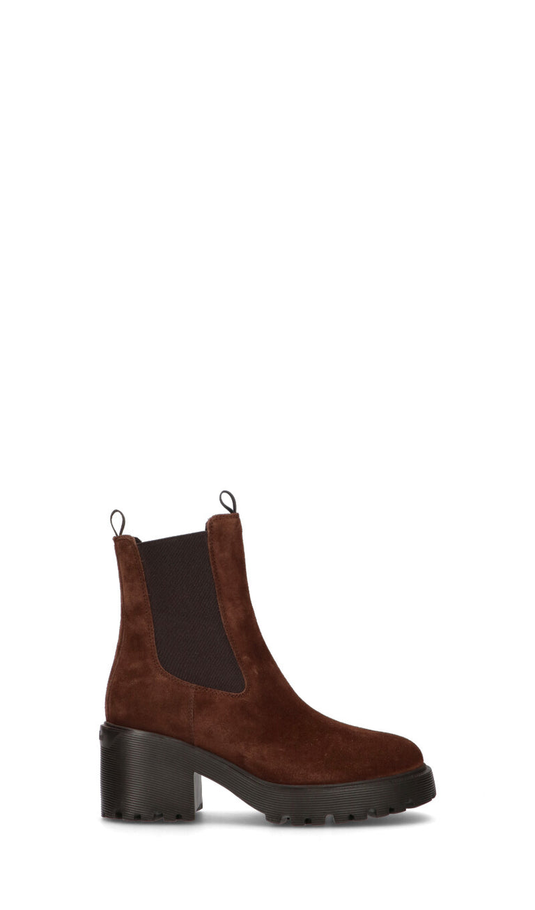 HOGAN Tronchetto donna marrone in suede