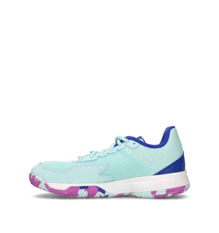 ADIDAS COURTFLASH K Sneaker donna acquamarina/blu