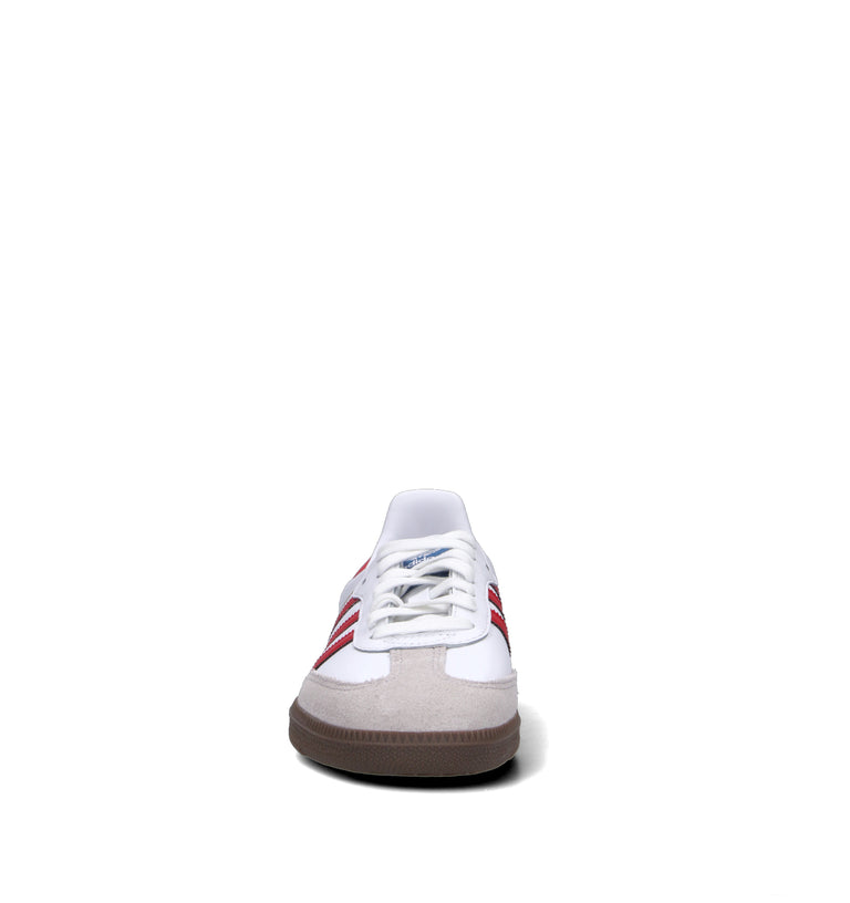 ADIDAS SAMBA OG Sneaker donna bianca/rossa in pelle