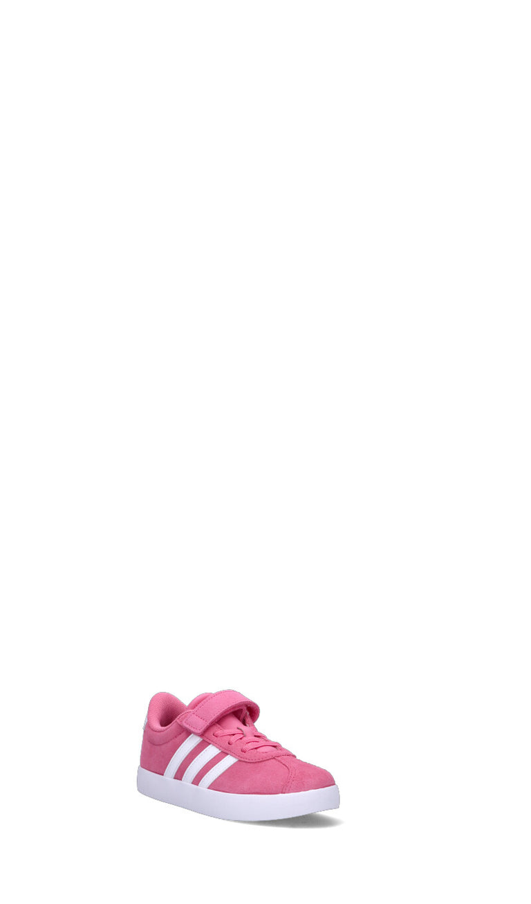 ADIDAS COURT 3.0 EL C Sneaker bimba rosa e bianca in suede