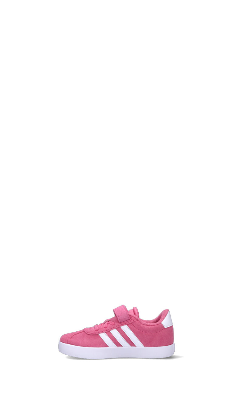 ADIDAS COURT 3.0 EL C Sneaker bimba rosa e bianca in suede