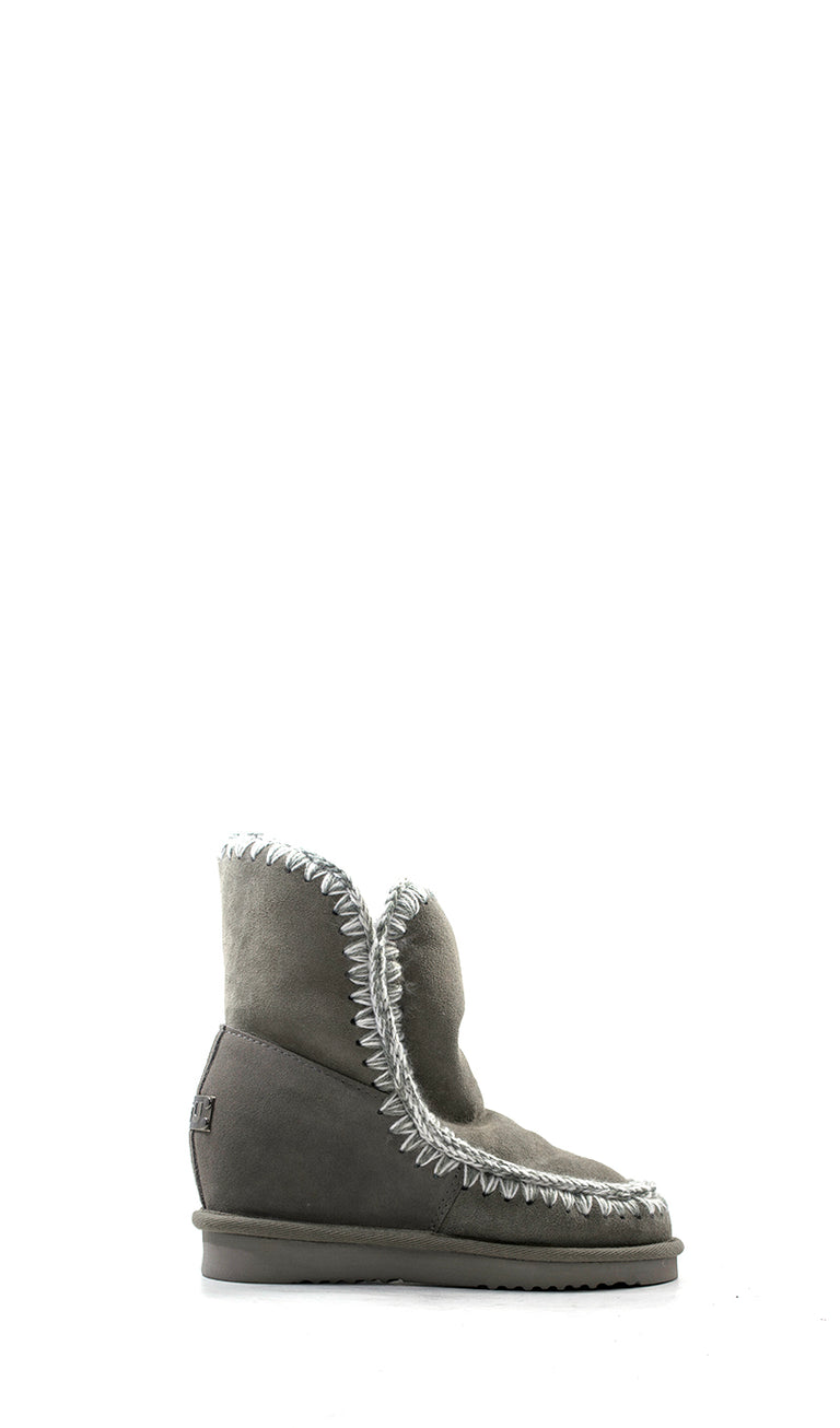 MOU ESKIMO INNER WEDGE Stivaletto donna grigio in suede