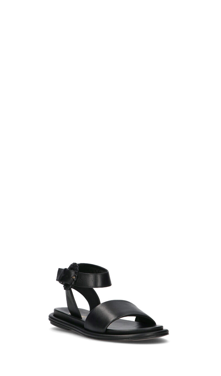 JANET&JANET Sandalo donna nero in pelle