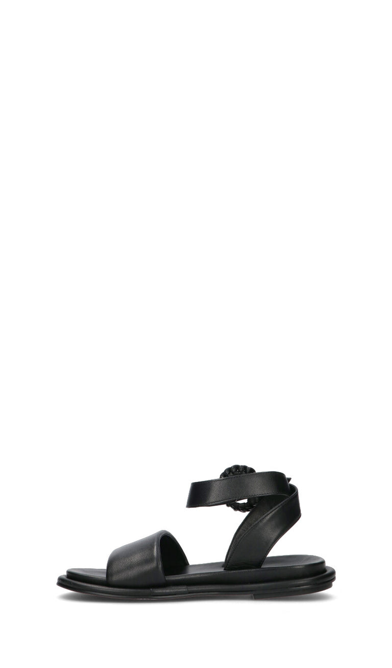 JANET&JANET Sandalo donna nero in pelle
