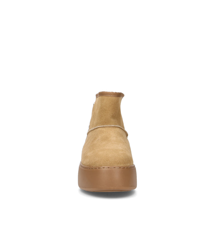 JANET&JANET Stivaletto pelo donna beige in suede