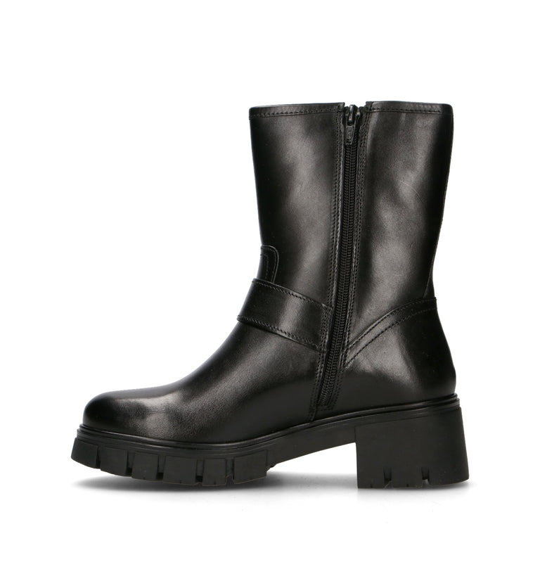 JANET&JANET Tronchetto donna nero in pelle