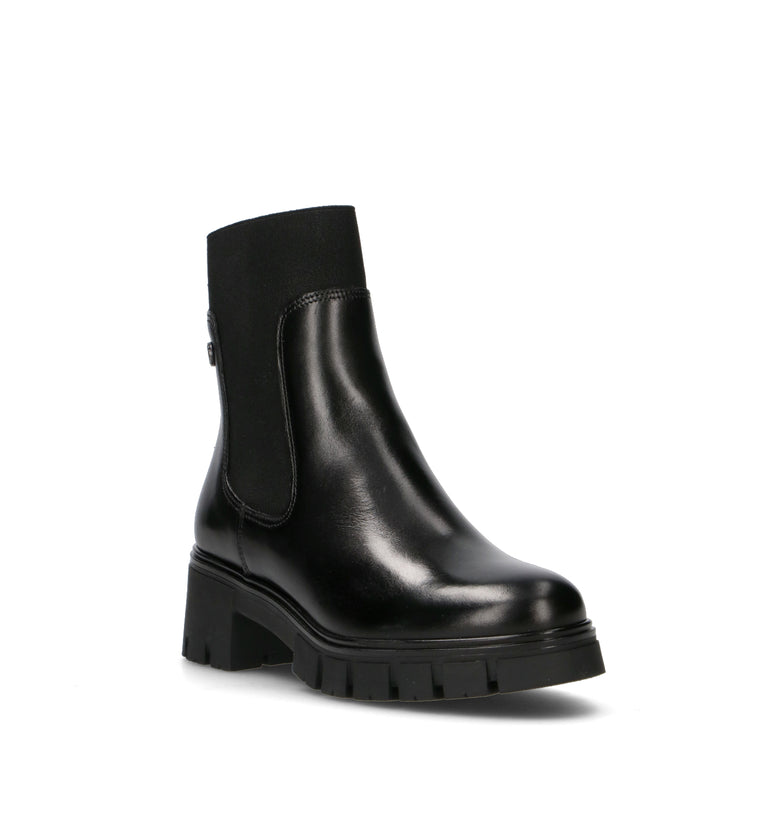JANET&JANET Tronchetto donna nero in pelle