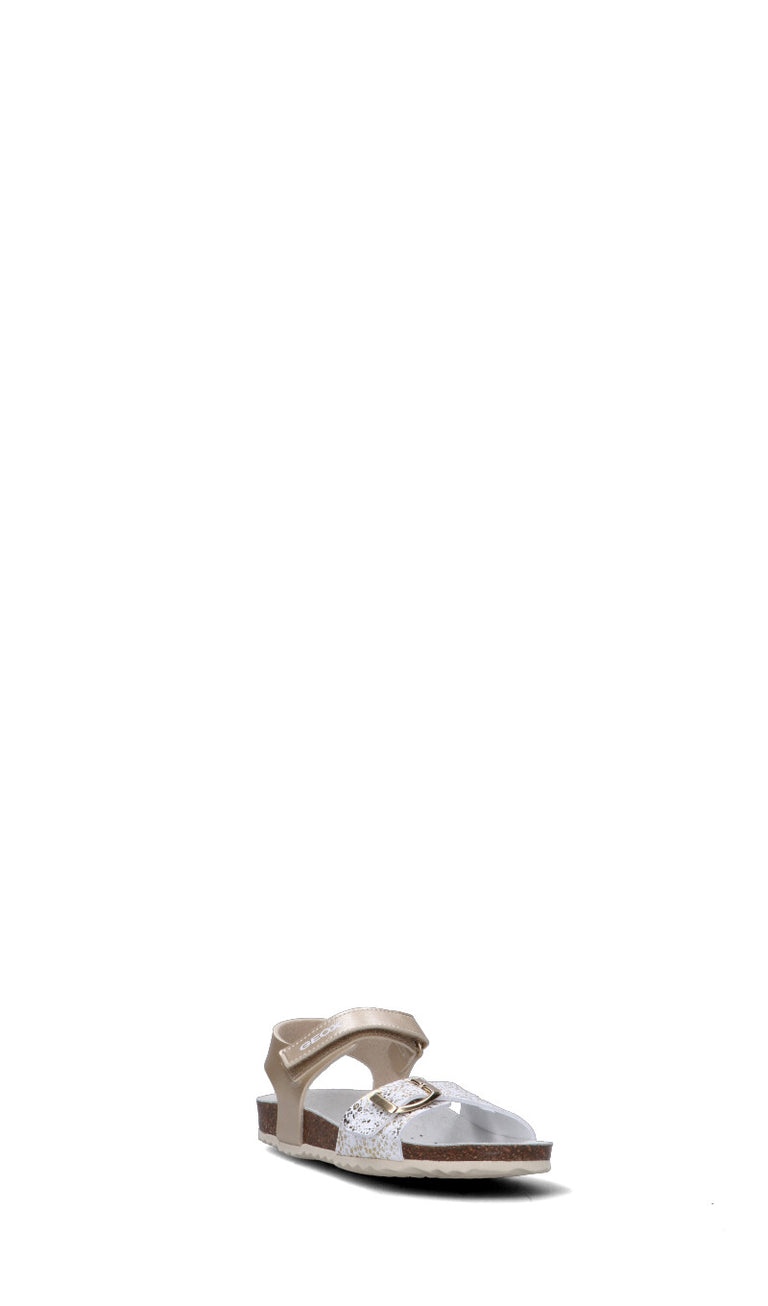 GEOX Sandalo bimba bianco/oro