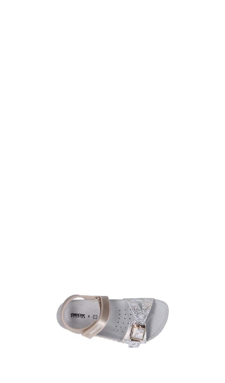 GEOX Sandalo bimba bianco/oro
