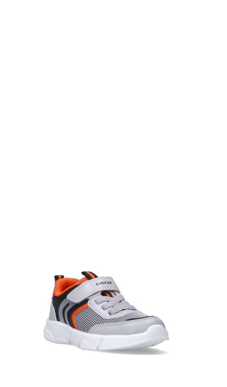 GEOX Sneaker ragazzo grigia/arancio