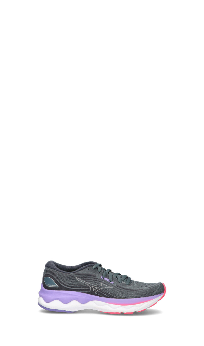 MIZUNO WAVE SKYRISE 4 Scarpa running donna grigia/lilla MIZUNO WAVE SKYRISE 4 Scarpa running donna grigia/lilla