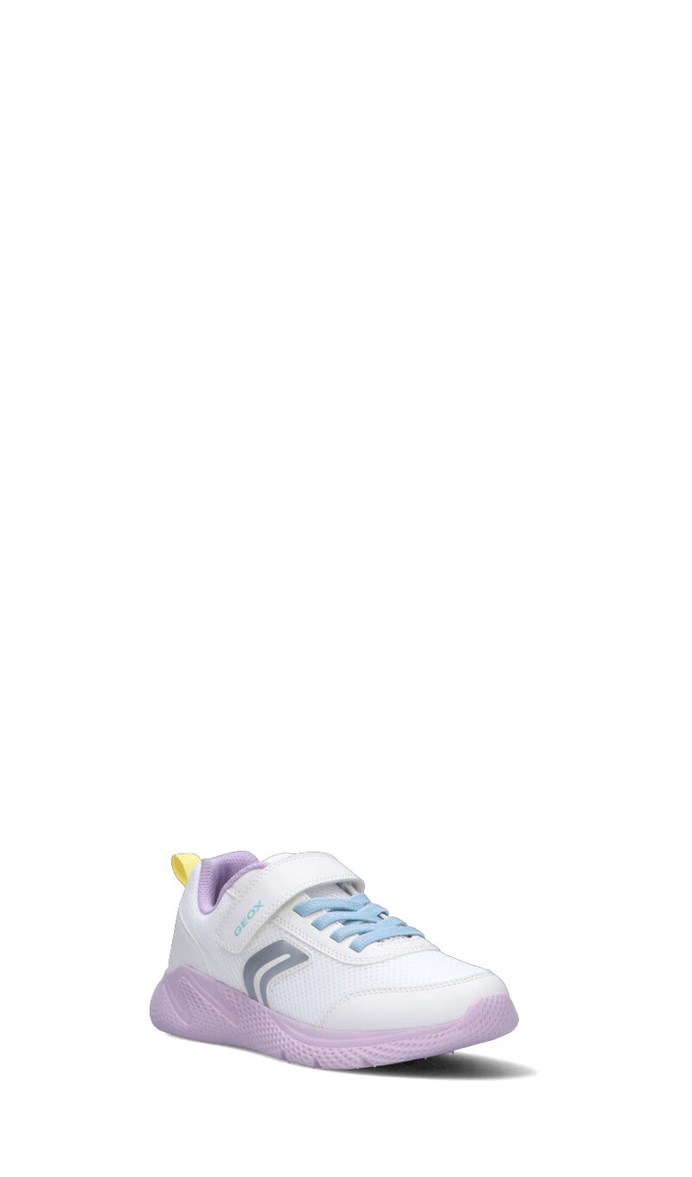 GEOX Sneaker bimba bianca/lilla
