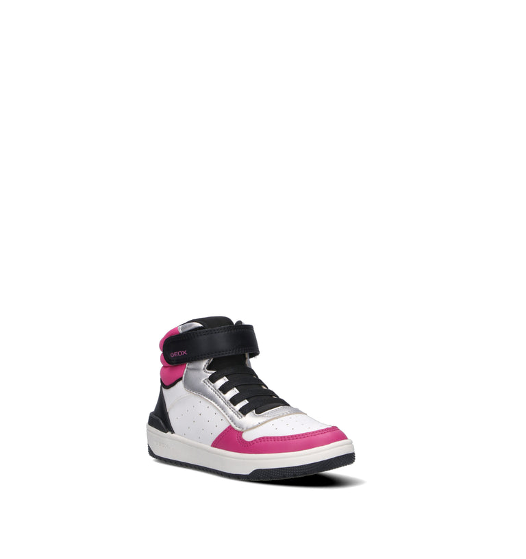 GEOX Sneaker bimba bianca/fucsia