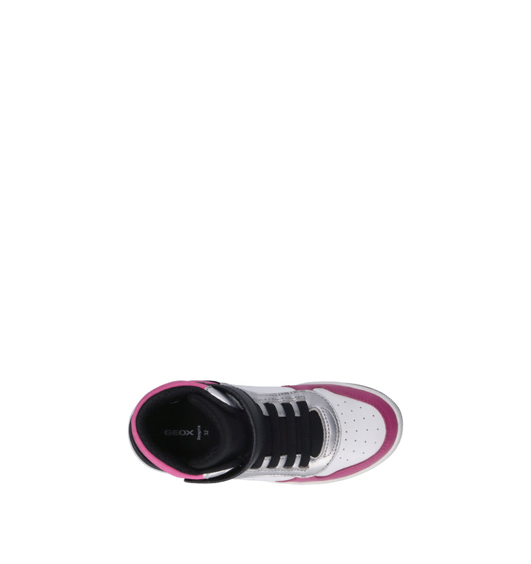 GEOX Sneaker bimba bianca/fucsia