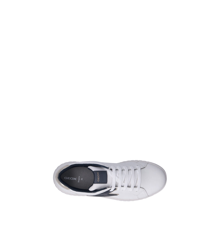 GEOX Sneaker bimbo bianca/blu