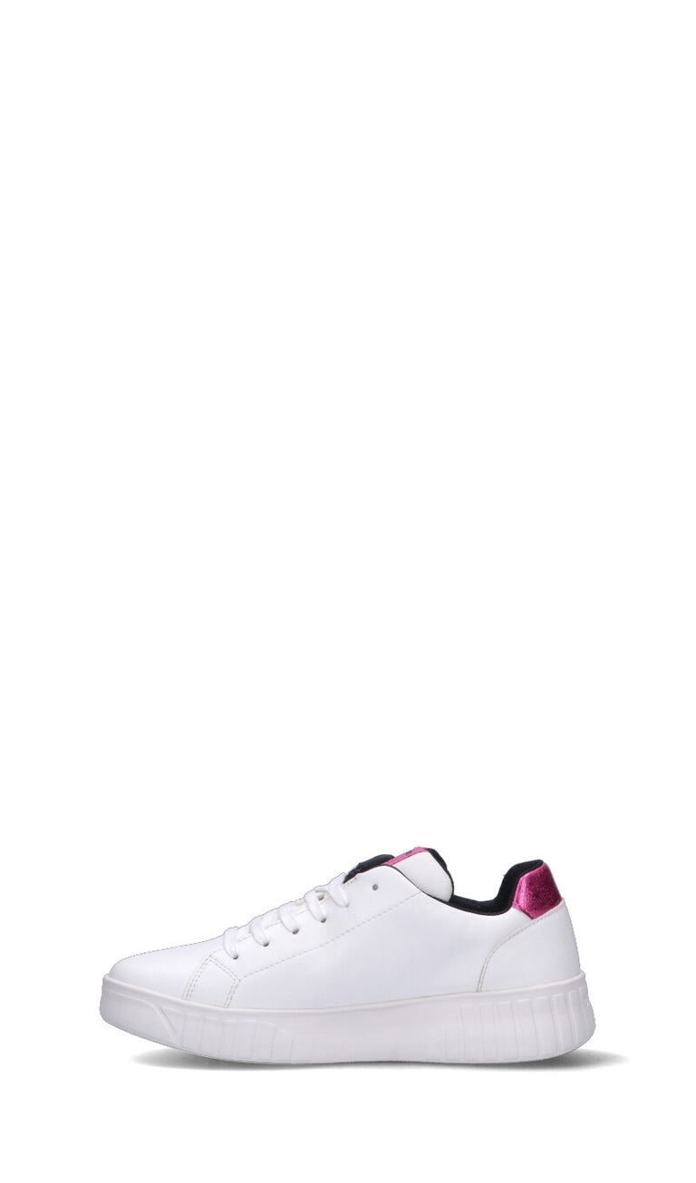 GEOX Sneaker ragazza bianca, nera, argento