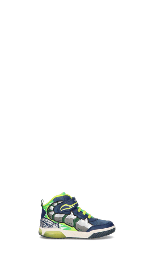 GEOX Sneaker bimbo blu/verde/gialla con luci