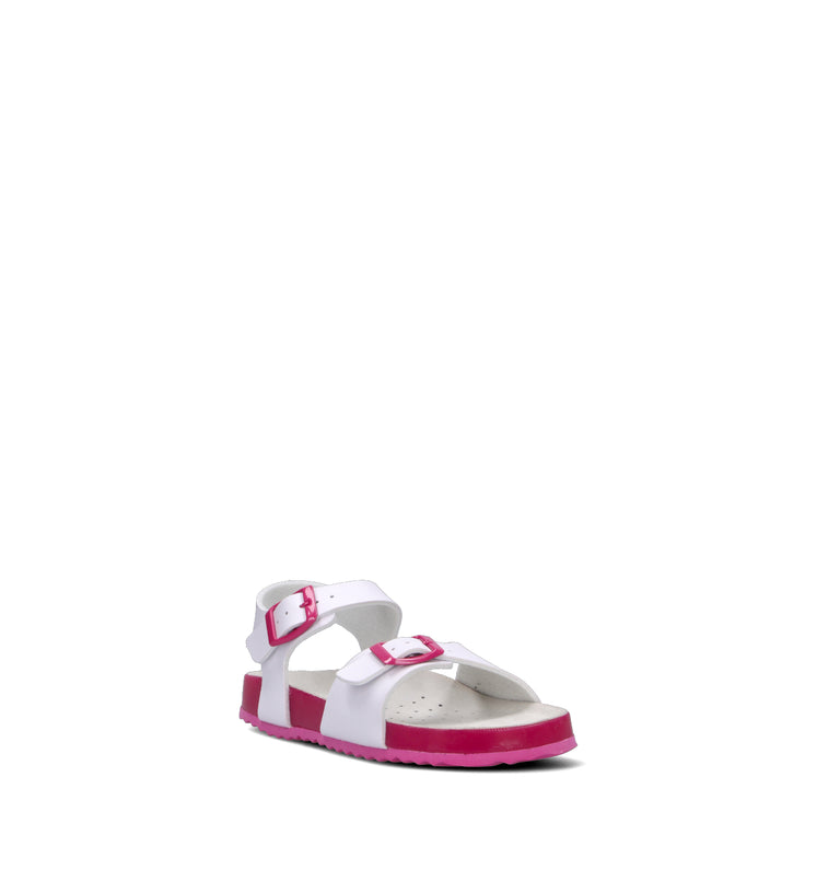 GEOX Sandalo bimba bianco/fucsia