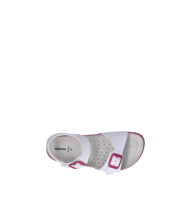 GEOX Sandalo bimba bianco/fucsia
