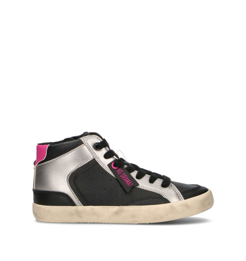 GEOX Sneaker ragazza nera/argento