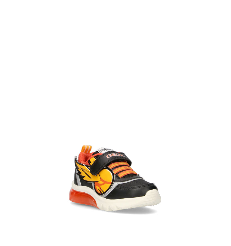 GEOX Sneaker bimbo nera/gialla